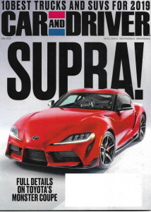 CAR & DRIVER 2019 FEB - 10 BEST TRUCKS & SUVS '19, SUPRA,AUDI A7, CLS450 4MATIC